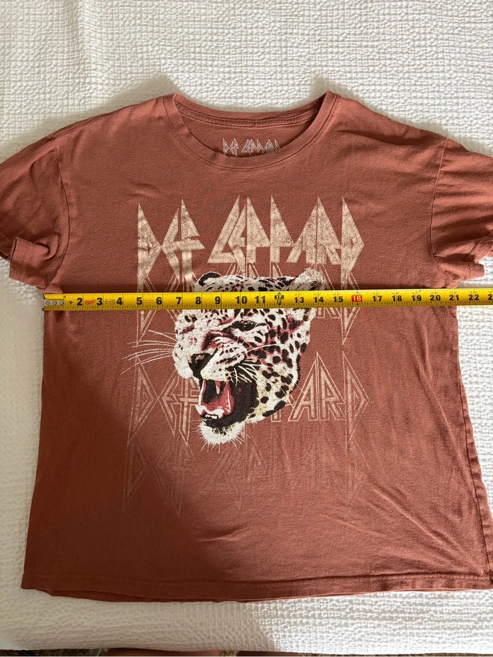 Def Leppard Graphic Tee - Rust Brown